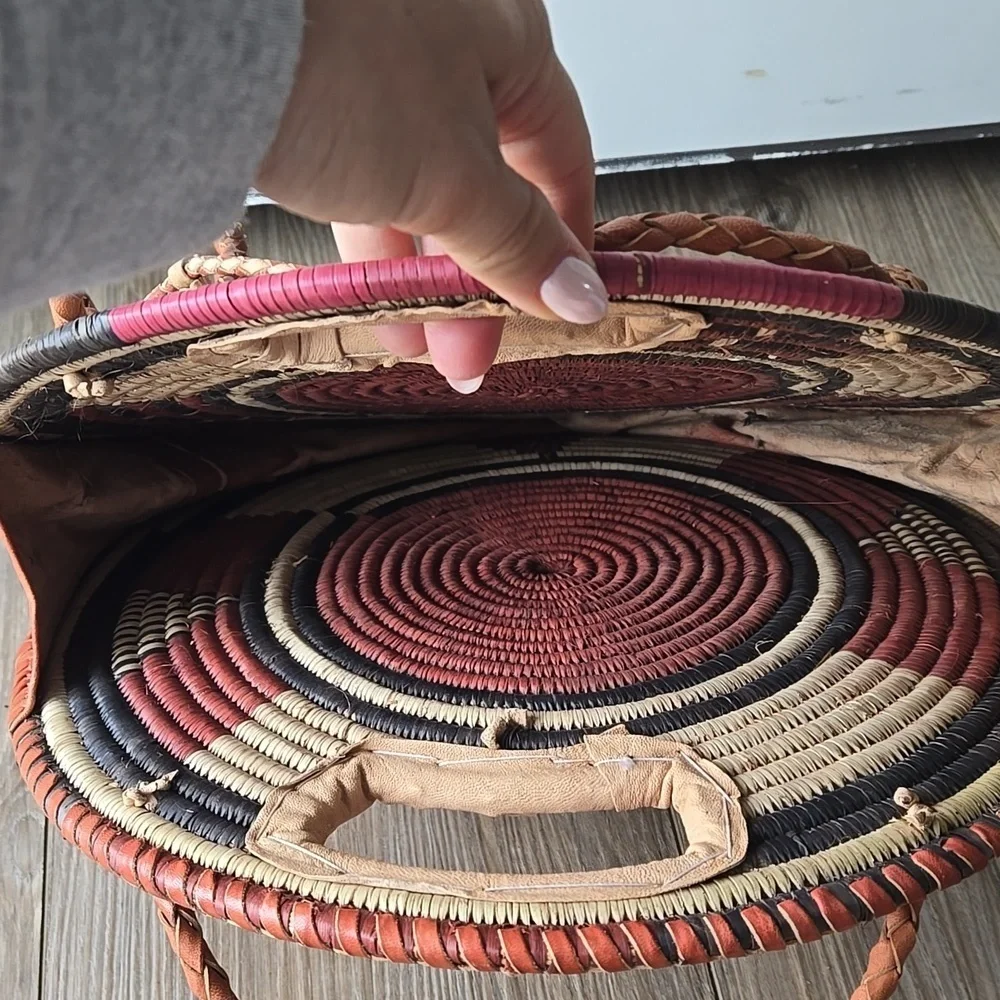 Burkina Faso Handmade Leather African Style Shoulder Bag